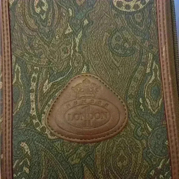 Vintage Number 1 London Paisley Tie Rack Travel Case - Tie Rack - Zip Up- Rare - Picture 3 of 7